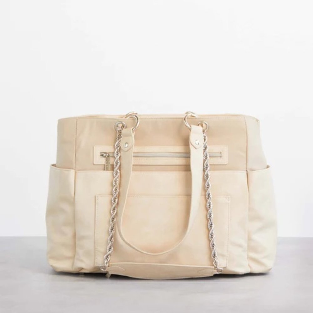 NWT BEIS Diaper Bag Tote in Beige